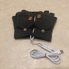 電熱グローブ 速暖 両面発熱 ヒーター スマホ対応 2way USB式 男女兼用 防寒 電熱手袋の画像