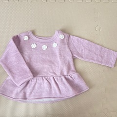 【未着用】ベビー 長袖　トレーナーセット 裏起毛　西松屋　80サイズの画像