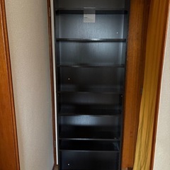 本棚　黒の画像