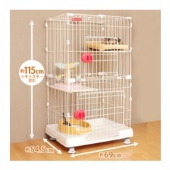 アイリスオーヤマ ミニキャットケージ 2段の画像