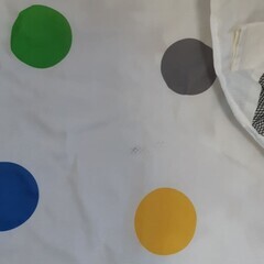 六角形ベビーサークル 水玉模様 ボール付きの画像