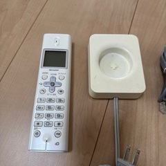 【あげます】固定電話＋子機　SHARP JD-NS1CLの画像