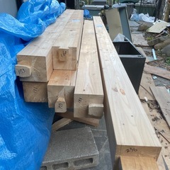 柱/柱材/材木 /木材・同一等級構成集成材・105×105×1600〜2360mm【１本1000円・約在庫数8本】DIY!の画像