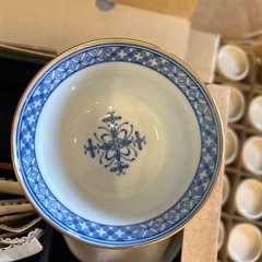 湯呑み茶碗☆茶托　グリーンの画像