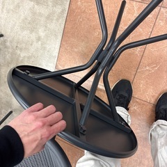 CAINZ購入🪴ガーデン🪴テラステーブル3点セット🪴カインズ🪴2744の画像