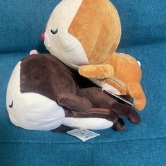 チップとデール小物が入るぬいぐるみの画像