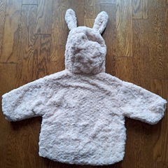 【新品未使用タグ付き】ベビー服 うさ耳パーカー ピンクの画像