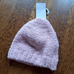 【新品未使用】ピンク ベビーニット帽子 42cmの画像