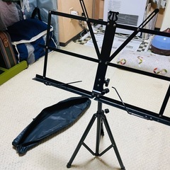 スチール 折りたたみ式 譜面台の画像