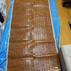 竹シーツシングル接触冷感敷パット竹寝具夏用ひんやりマット2枚セットの画像