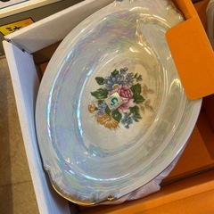 ラスター彩　花柄ベーカー　レトロ　陶磁器　鉢　ボウル 5個セットの画像