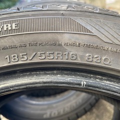 1210-5)はめ替え込み！185/55R16ダンロップスタッドレス中古4本セット！DSX2の画像