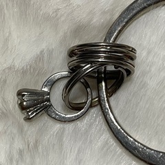 指輪のようなデザインのキーリングの画像