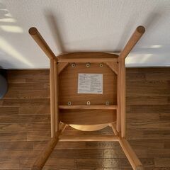 無印良品 ラウンドチェア オーク材 無印 ダイニングチェア 美品の画像