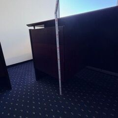 重厚感たっぷり家具セット 【事務用デスク／オフィスデスク】No.12の画像