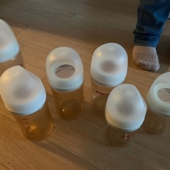 新生児用布団セット　哺乳瓶　の画像