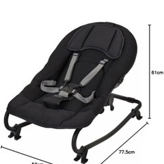 カトージ　ベビー　バウンサー　ブラック　2025年6月購入の画像