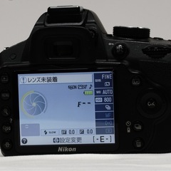 ジャンク品 Nikon D3200 一眼レフデビューの画像