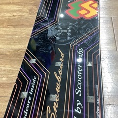 【2×6ホール】約155cm SCOOTER スノーボード ブラックの画像