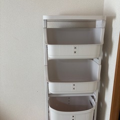 ランドリーワゴン　ランドリーバスケットの画像