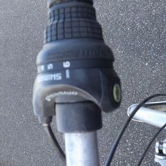 折り畳み自転車。の画像