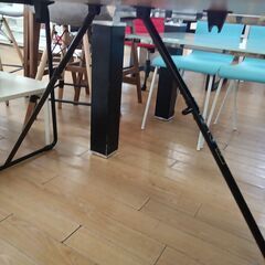 ★リユースのサカイつくば店★TK7809 良品計画 折りたたみテーブル ナチュラル H72×D70×W120 クリーニング済みの画像