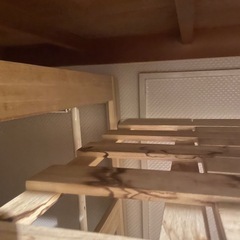 桐スノコ押入れフトン棚 2段 布団 収納 すのこ 押入収納の画像