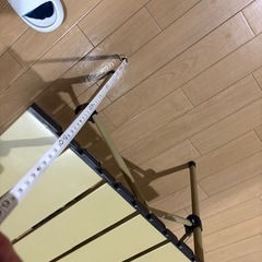 全新 折りたたみ式キャンプテーブル（正方形・53cm）の画像