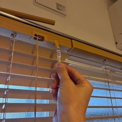 ニトリ　木目調ブラインド2つセットの画像