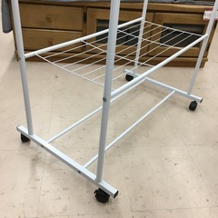 美原店　ハンガーラック　キャスター付きダブルの画像