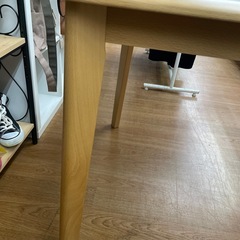 ☆ドリーム荒牧店☆ジモティー割引有☆【クリーニング済】ニトリ/ダイニングテーブル/現状品の画像