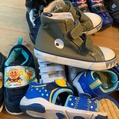 男児 ローファー スニーカー ハイカットブーツ サンダル おまけ草履12点セットの画像