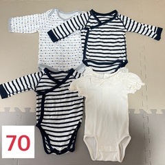 【41枚セット】ベビー肌着　パジャマ他　70〜90サイズの画像