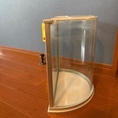 半円の水槽の画像
