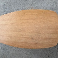 折りたたみテーブル　木製　ナチュラルの画像