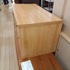 ★リユースのサカイつくば店★TK7813  チェスト ナチュラル H43×D45×W87 クリーニング済みの画像
