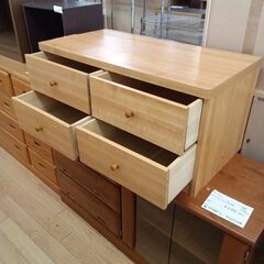★リユースのサカイつくば店★TK7813  チェスト ナチュラル H43×D45×W87 クリーニング済みの画像
