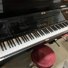 A2512-628 YAMAHA アップライトピアノ U1F 年式不明 動作確認済み 中古 イス付きの画像