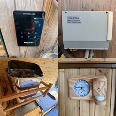 【引取限定】バレルサウナ　パノラマタイプ　約1年使用　200V Magmax 4tトラックの画像