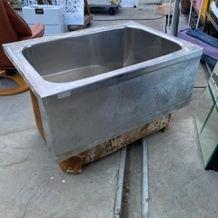 1m ステンレス浴槽 メダカ 金魚 水槽 錦鯉の画像