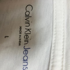Calvin Klein 白 ロゴ カルバンクライン Lサイズの画像