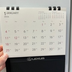 レクサス　2026年カレンダーの画像