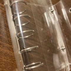 シール帳 クリアバインダー リフィル付き M5 m5の画像