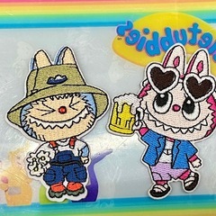 ラブブ ワッペン2つで1セットの画像