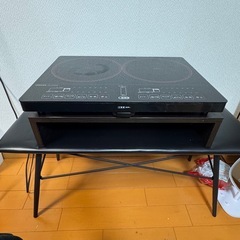 YAMAZEN 　IHクッキングヒーター専用台付き
の画像