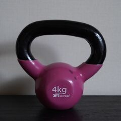 4kg ケトルベル ピンク/黒の画像