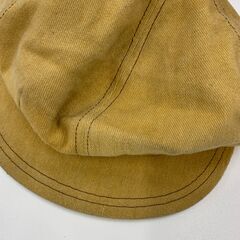 コーデュロイ素材の帽子　（マスタード色）の画像