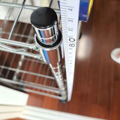 スチールラック（2段キャスター付き）の画像