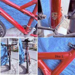 【❗️✨希少コレクション・高級✨❗️】PORSCHE ロードバイク Bike S レッド カスタム多数 SPINERGYホイール 現状品の画像