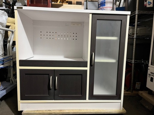 佐藤産業 ミドル レンジ台 カフェティラ 食器棚 レンジボード キッチン